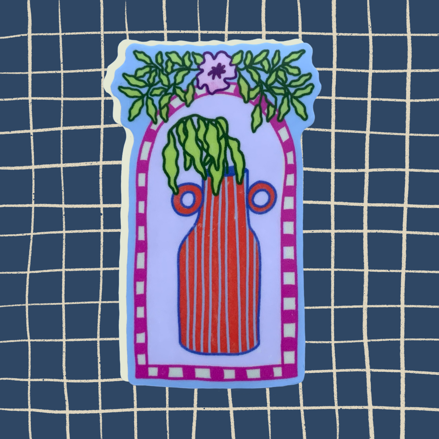 Dying Plant in a Vase Sticker